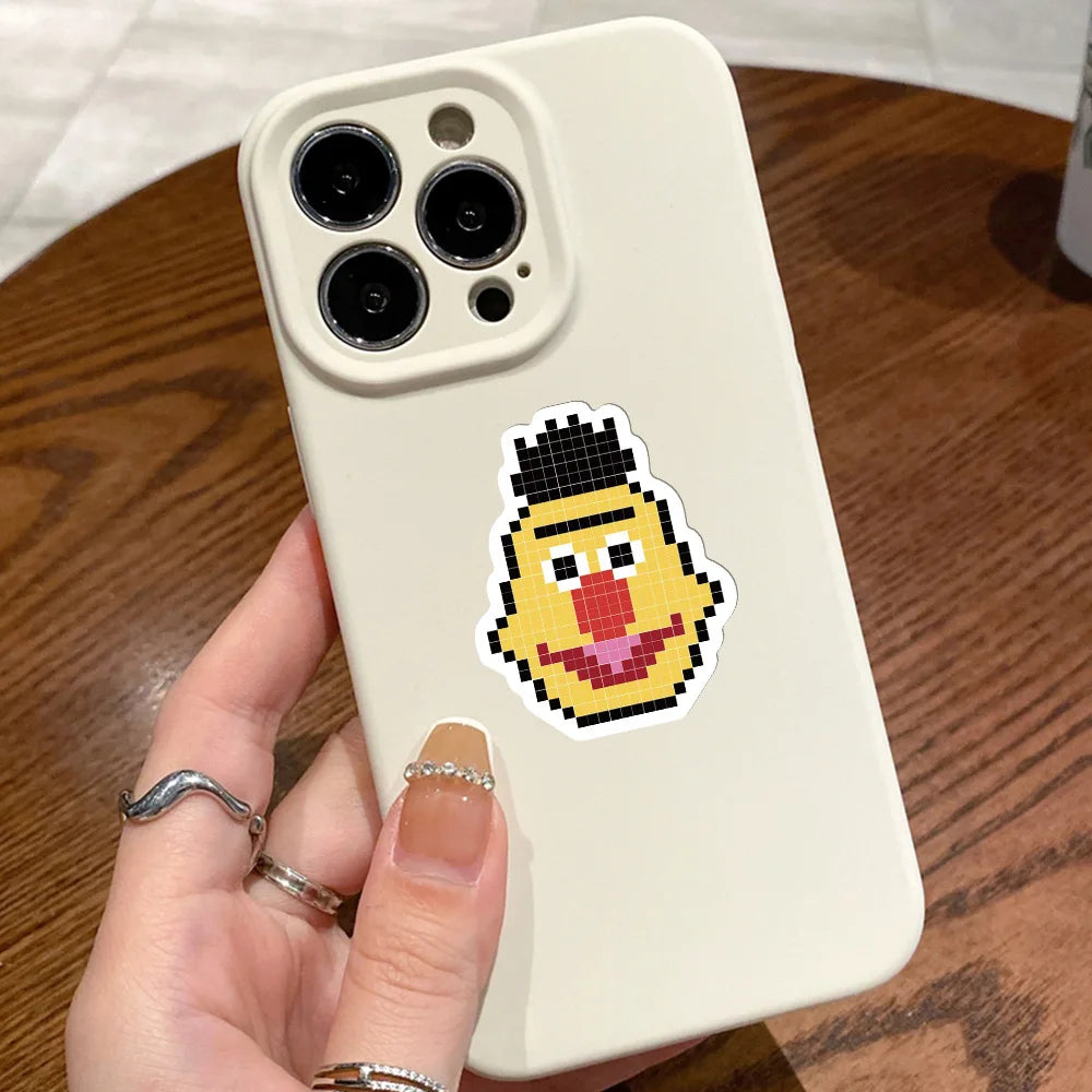 64Pcs Pixel Stickers  Animal Sticker Pack Cute Aesthetic Stickers Laptop Water Bottle Phone Skateboard Stickers for Teens Girls