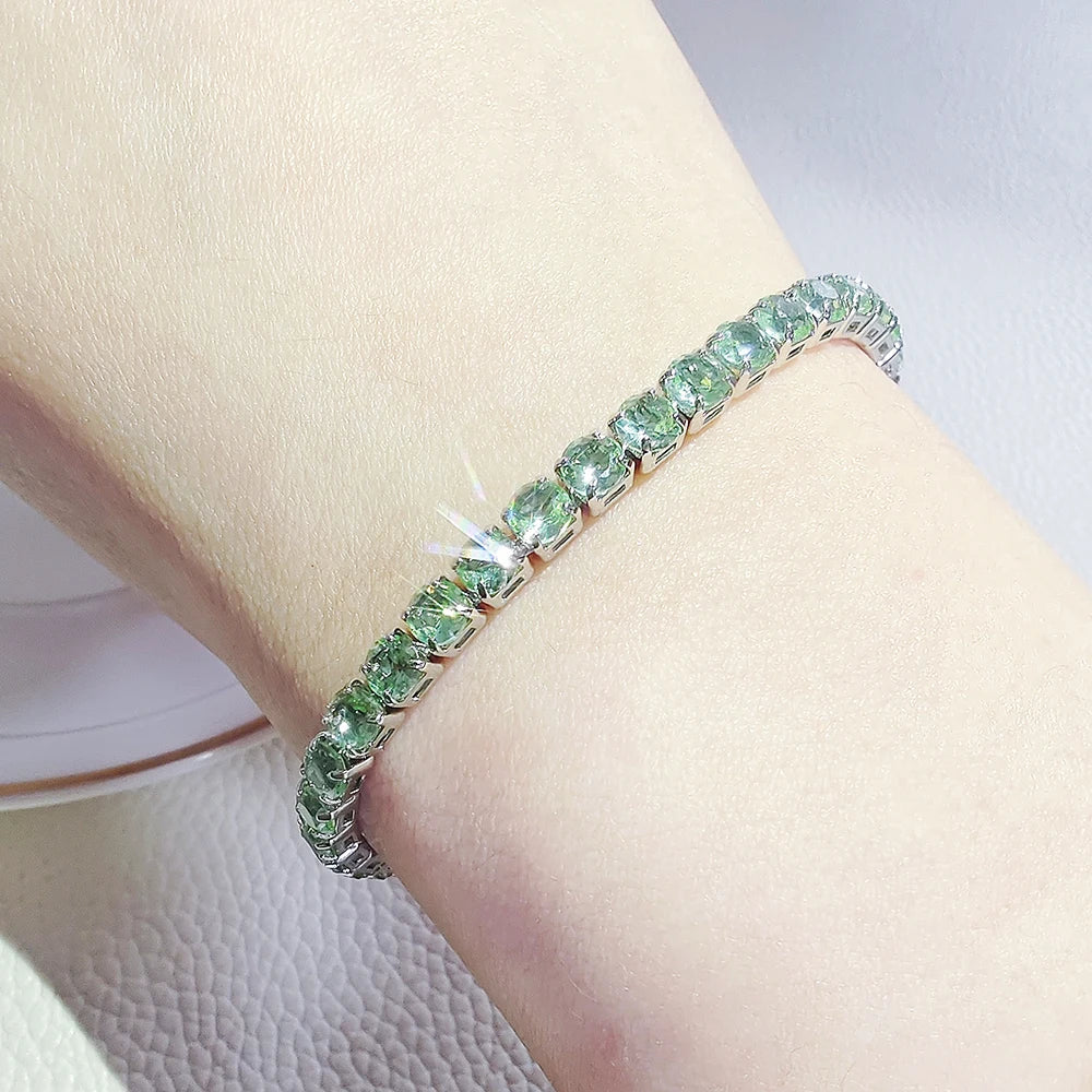 Moonso Arrival  Fashion Unique Design Light Green  Bracelet Bangle for Women Valentine's Day Gift S5787-skygreen