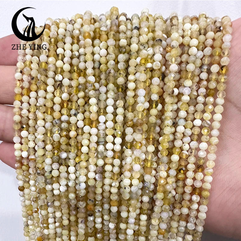 AAA Colorful Tourmaline Stone Beads Loose Spacer Faceted 3mm Beads for Jewelry Making DIY Bracelet Accessories 15''