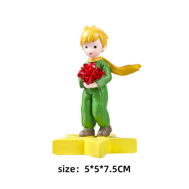 Home Decoration DIY Resin Crafts Little Prince Home Desk Small Ornaments Children's Birthday Christmas Gift Ornaments Decoration