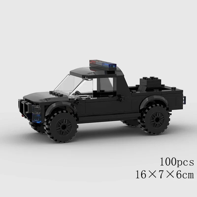 MOC Car Speed R34 488 Pickup R32 Racing Vehicle Model Building Block Super Race brick Christmas Gift City Technical rally sport