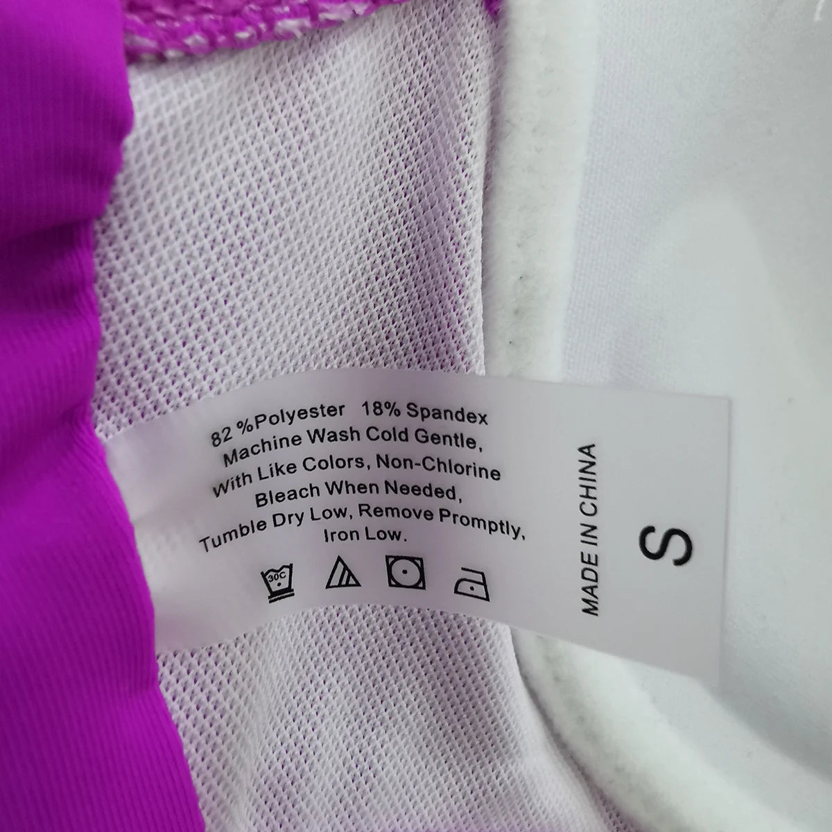 Sexy Push Up Two Pieces Swimwear Hight Waist Bikini Sets Women Swimwear New Printed Ruffle Bandage Bathingsuit Beach Wear 2024