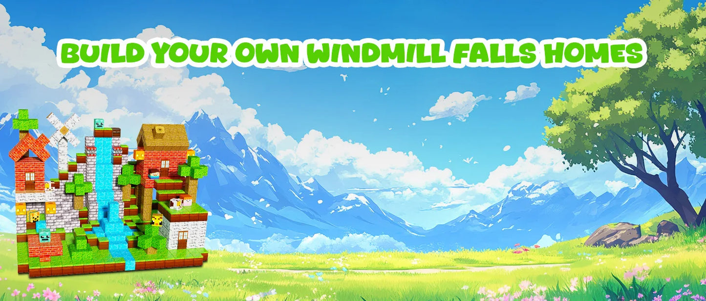 Magnetic Building Blocks DIY Magnets Toys Mine World Magnet Cubes Stacking STEM Toys Construction Toys Children's Christmas Gift