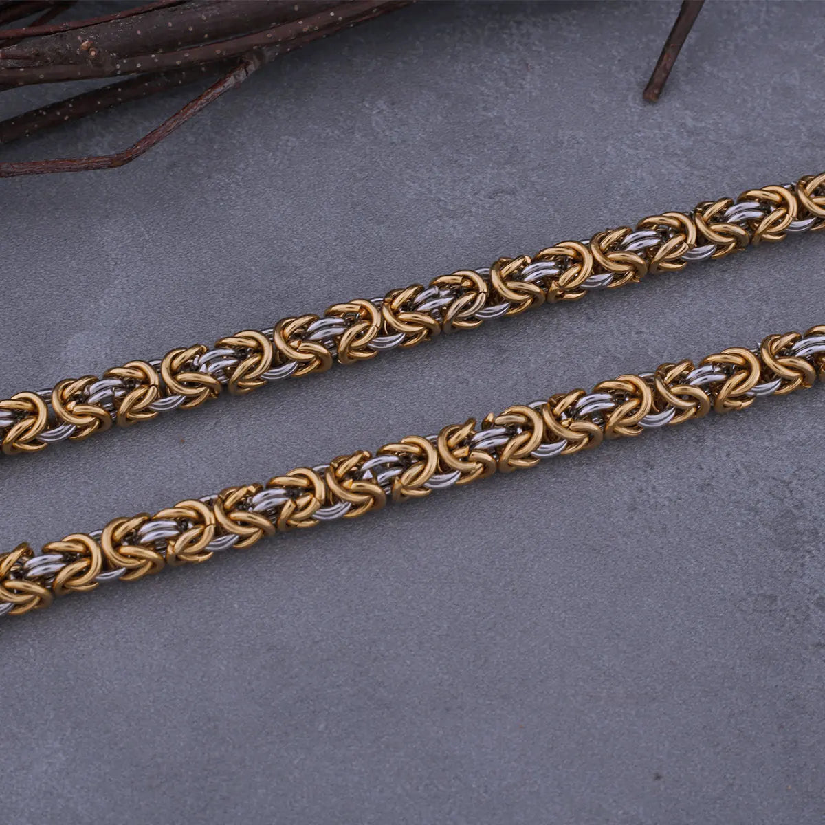 Stainless Steel Wolf Head Viking Amulet Thor Hammer Pendant Necklace Pirate King Chain Men's Necklace Pendant