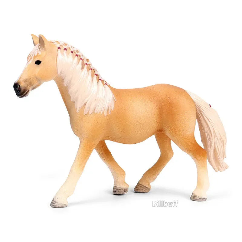 DIY Horse Race Model Horseman Farm Animal Figurines Action Ma Chang takes a shower Emulation Toys for Children Christmas Gift