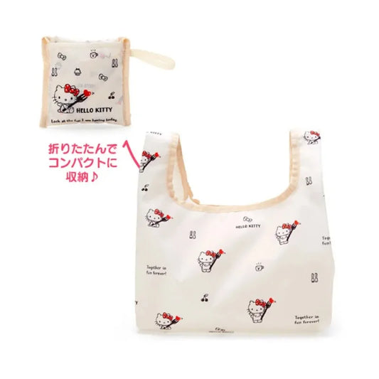 Foldable Hello Kitty Kuromi Melody Cinnamon Cartoon Storage Bag Organizer Folding Large Capacity Shopping Bag Christmas gift