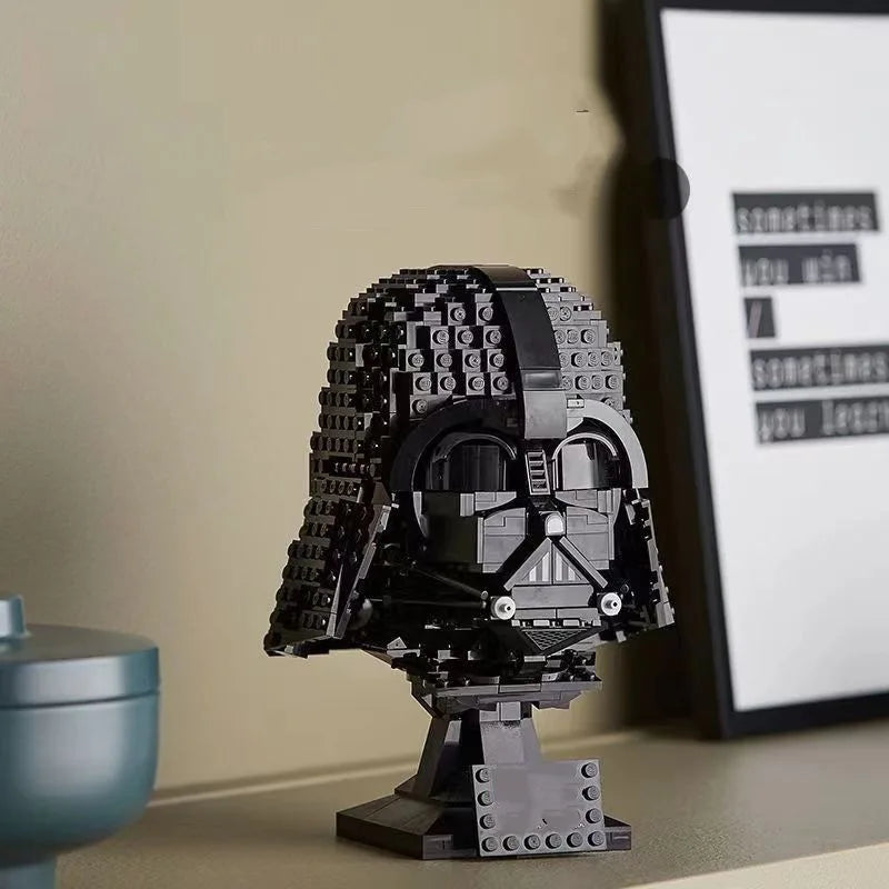 Venom Building Blocks Spiderman Ironman Darth Vader Head Assembly Marvel Super Heroes 3D Model Mini Brick Toy For Christmas Gift