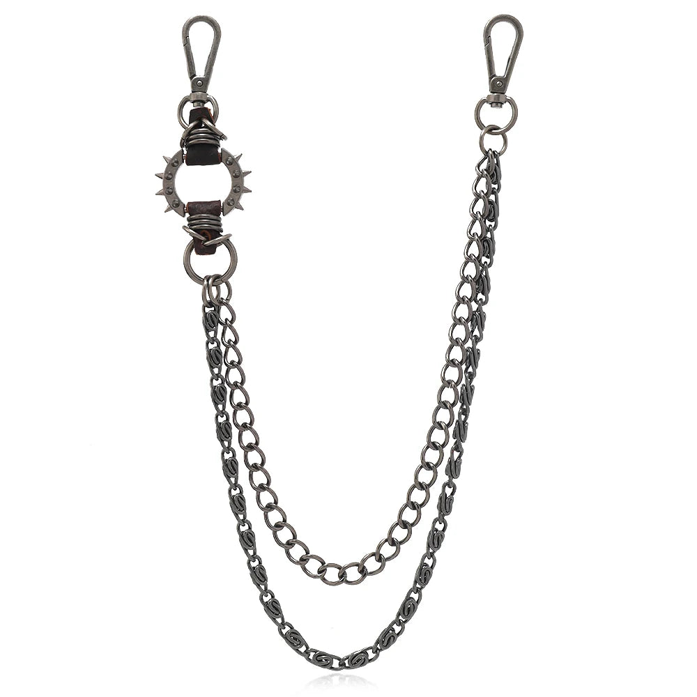 1 piece Punk Jewelry Keychain personality pants chain Men's Accessories