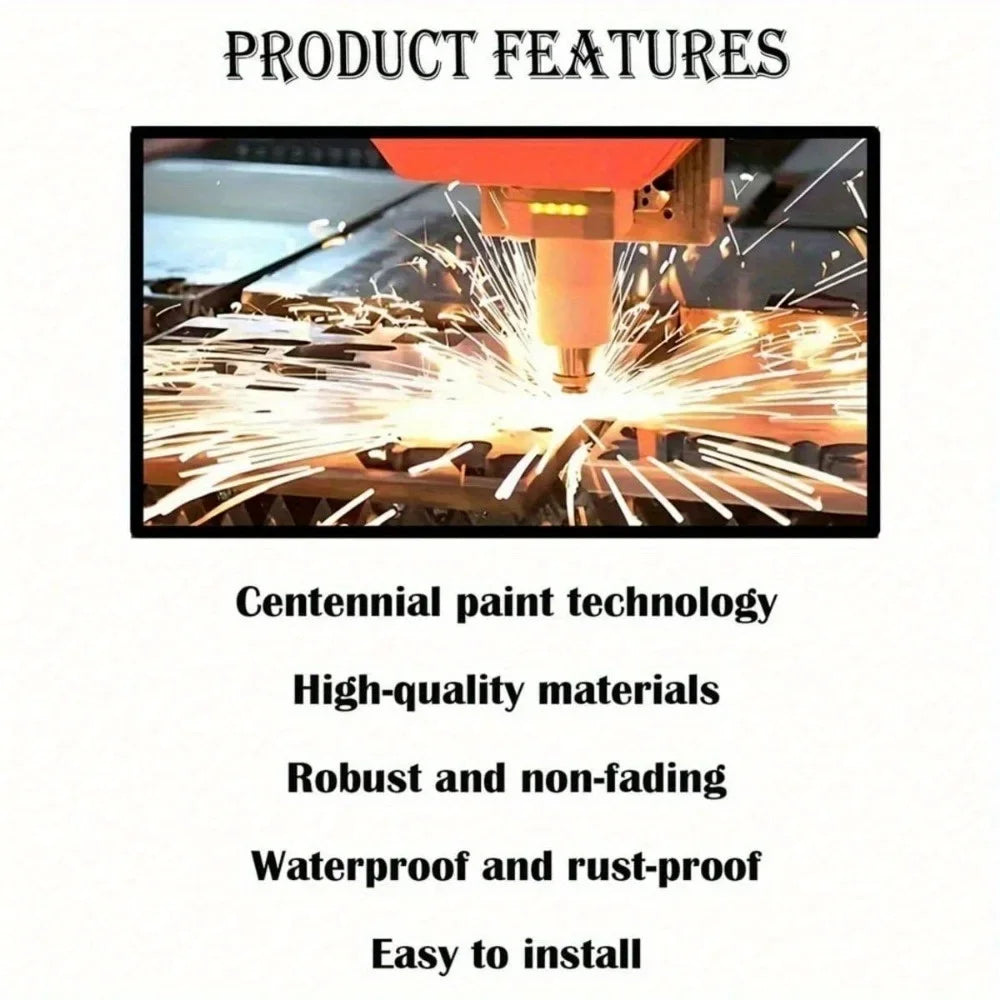 1PC Right Angle Plant Metal Wall Sculpture|Sleek Black Iron,Waterproof,Rustproof,Halloween&Christmas Gift,Bedroom/Room Decor