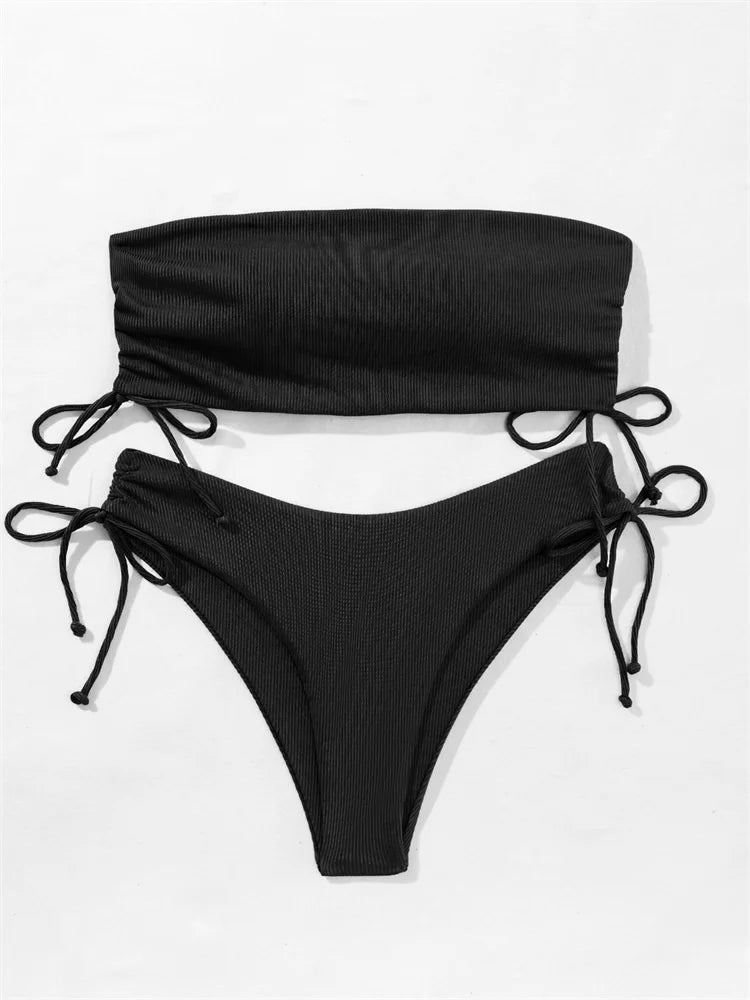 Sexy Solid Bikinis Women's Swimwear Push Up Female Swimsuit Swimming Bathing Suits Brazilian Girls Bikini Set Beach Wear Bather