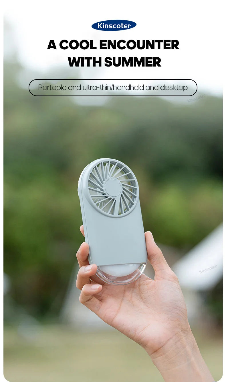 Pockets Mini Portable Fans Handheld USB Rechargeable Hand Fan Mini Desktop Air Cooler Outdoor Fan Cooling Travel Ventilation