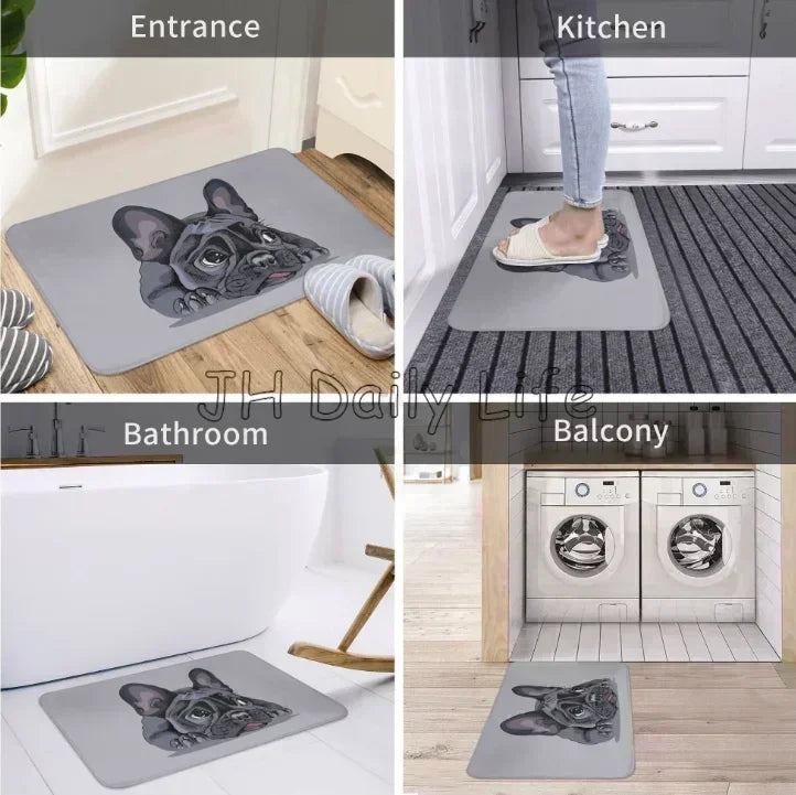 Mickey and Minnie Halloween Doormat Living Room Bathroom Birthday Christmas Home Gifts Party Holiday Essentials Decoration Gift
