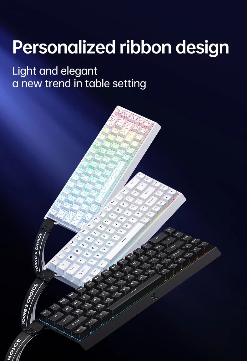 MCHOSE Ace68 RGB 8K Mechanical Keyboard ,Magnetic Switch,0.01mm RT Accuracy,128K Scan Rate,Customs Gaming Keyboards