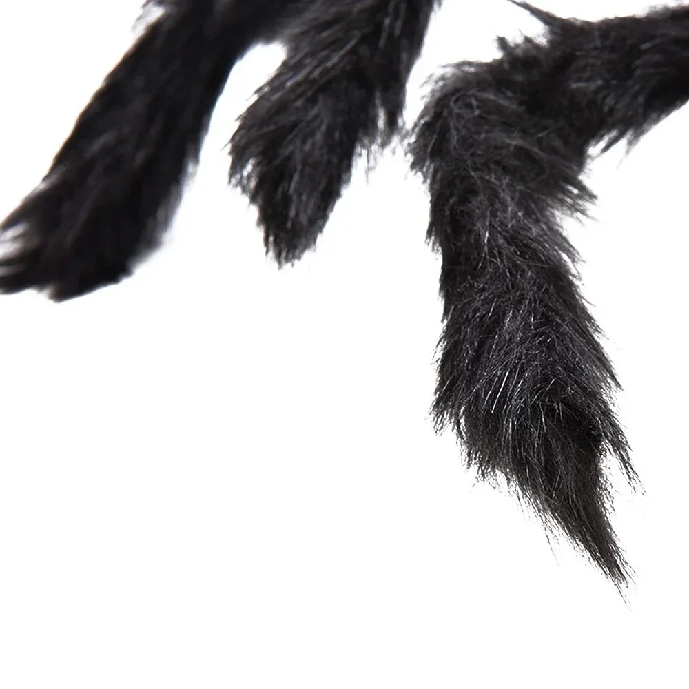 30cm/75cm Halloween Giant Black Plush Spider Decoration Haunted House Prop Indoor Outdoor Decor Halloween Decoration