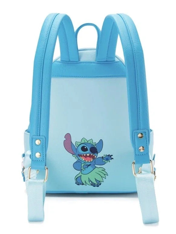 Parks Stitch Scrump Blumen Ukulele Mini Rucksack Pu Leather Student Backpack Stationery Christmas Gift