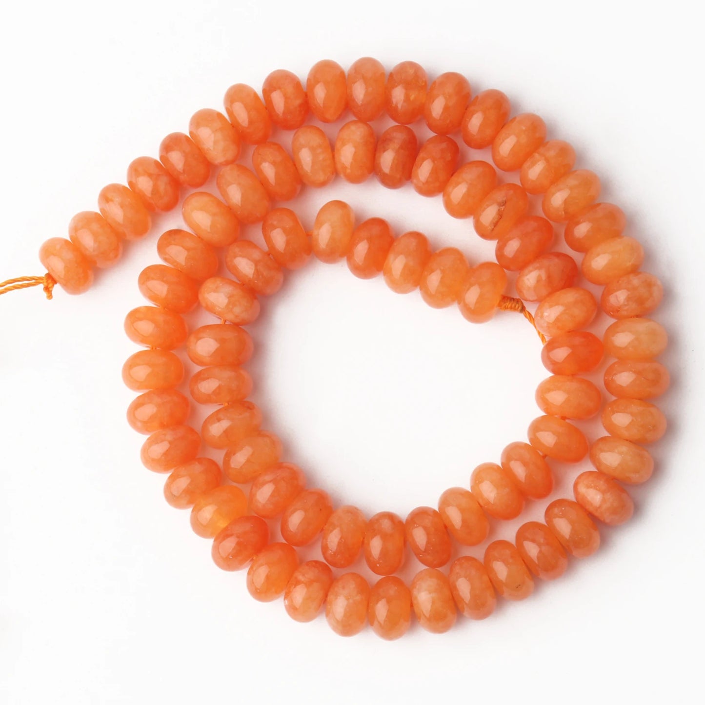5x8mm Natural Stone Abacus Beads Angelite Tourmaline Tiger Eye Quartz Rondelle Loose Beads for Jewelry Making DIY Bracelets 15''