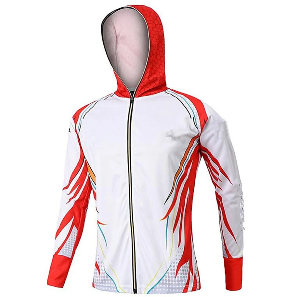 Quick Drying Sun Protection Fishing Shirts  2 Anti-UV Lightweight Fishing Jerseys  Hoodies For Men