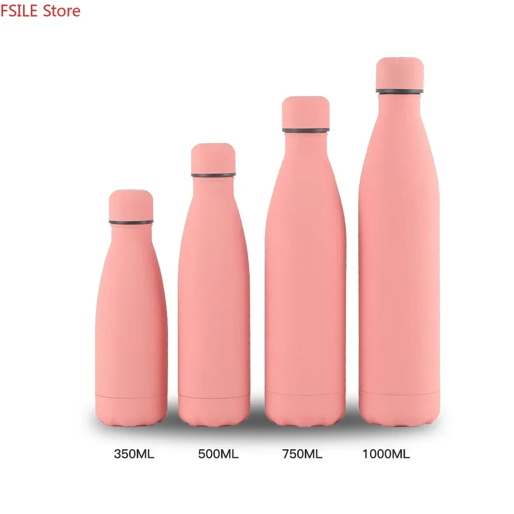 500/750/1000ml Double-Wall Insulated Vacuum Flask Stainless Steel Water Bottle BPA Free Thermos for Sport Water Bottles