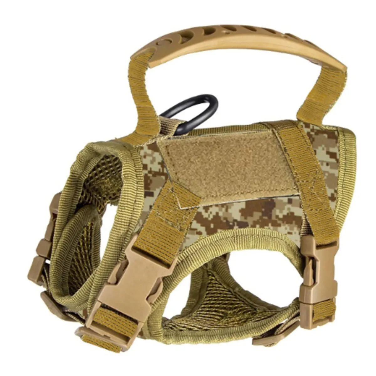 Khaki tactical cat chest harness vest type lead rope anti-break adjustable walking cat leash dog small dog chain one outfit