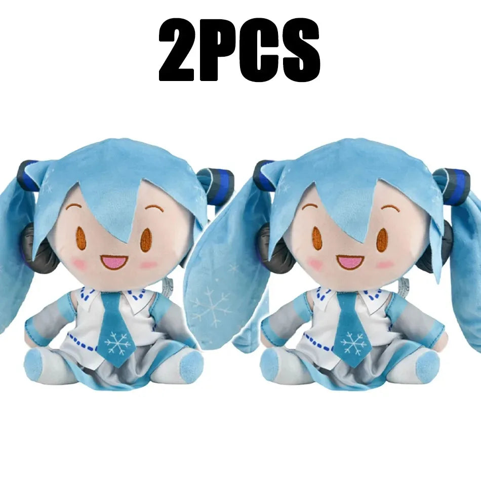 NEW 20/25cm Japanese Anime Plush Stuffed Toy Hatsune Miku Plush Doll Soft Pillow Future Doll Cute Christmas Gift For Children