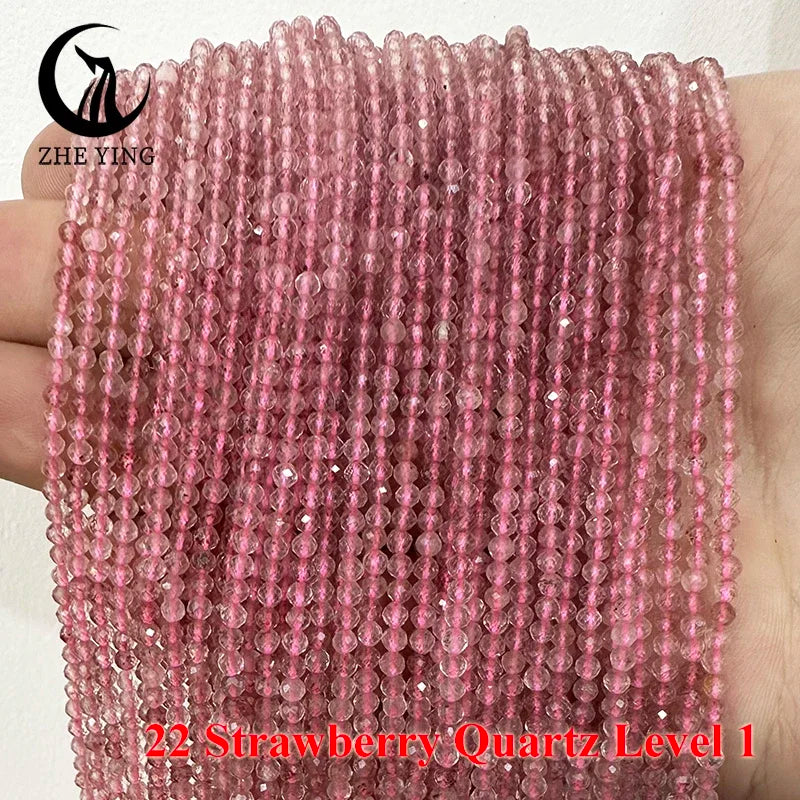 AAA Colorful Tourmaline Stone Beads Loose Spacer Faceted 3mm Beads for Jewelry Making DIY Bracelet Accessories 15''