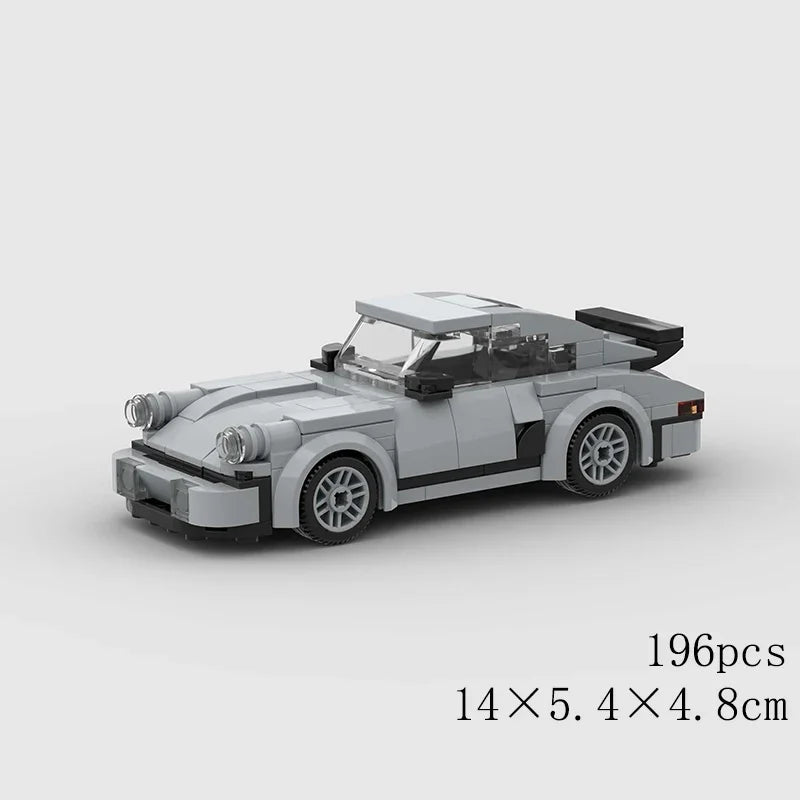 MOC Car Speed R34 488 Pickup R32 Racing Vehicle Model Building Block Super Race brick Christmas Gift City Technical rally sport