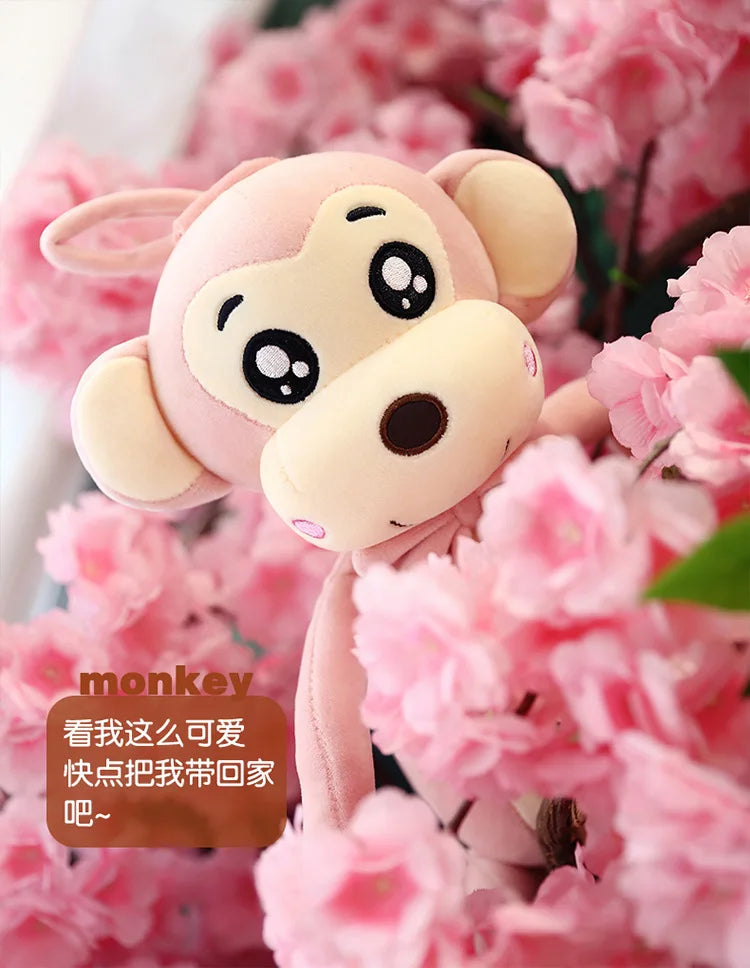 Creative Cute Cartoon Plush Toy Animal Monkey Long Arms And Long Legs Doll Baby Sleeping Comfort Pillow Christmas Gift