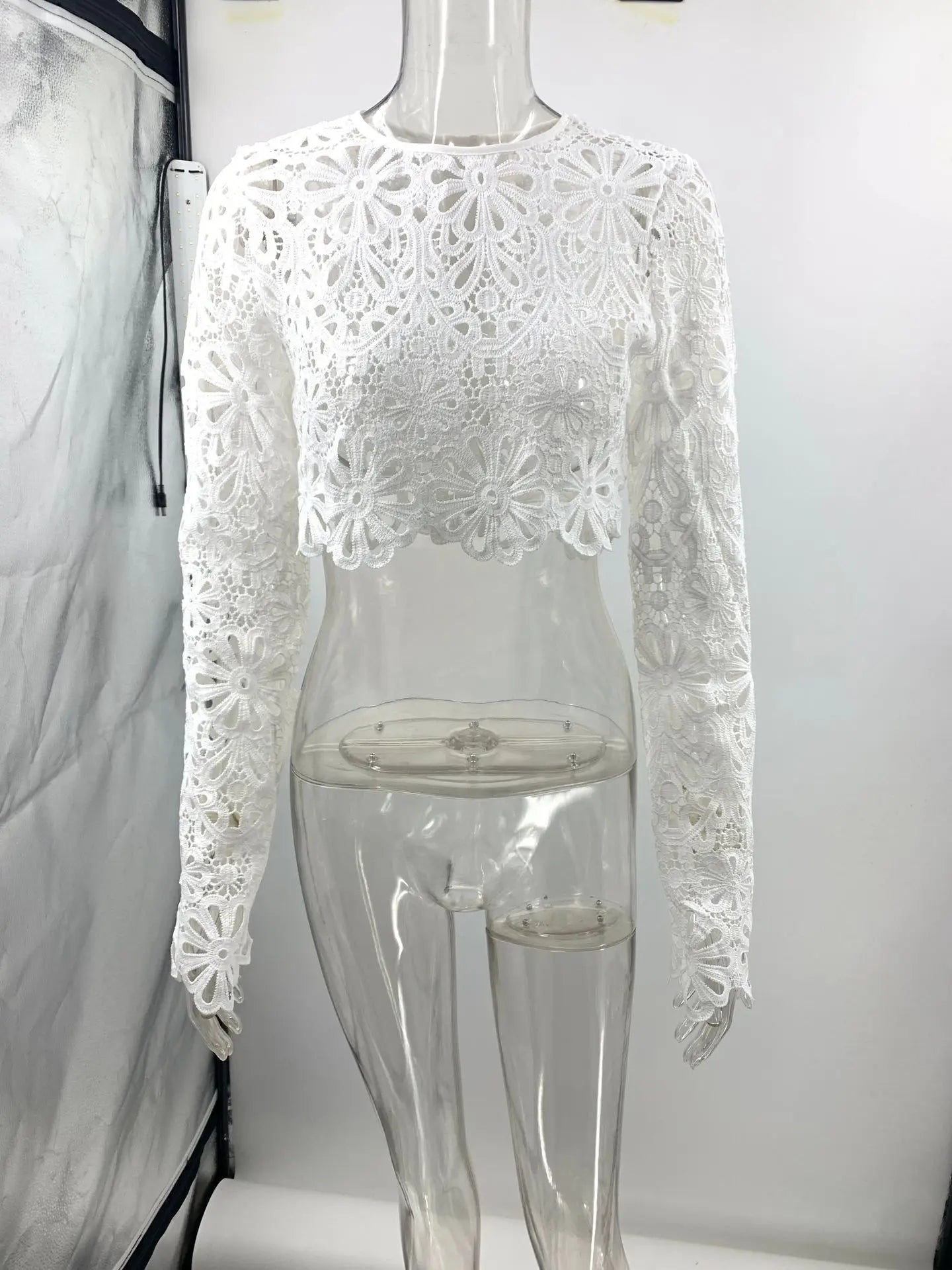 White Elegant Embroidery Hollow Out Beach Dresses Set Sexy See Though Crop Tops Long Skirts Women Sets Summer Women Outfits