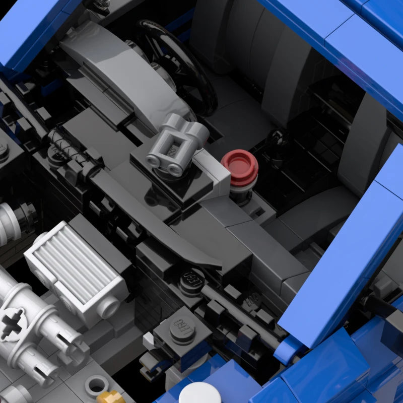 Technical Car MOC Subarued Imprezas WRX STi 2007 Speed Vehicles City Racing Model Set Building Blocks Kid Toys Christmas Gift