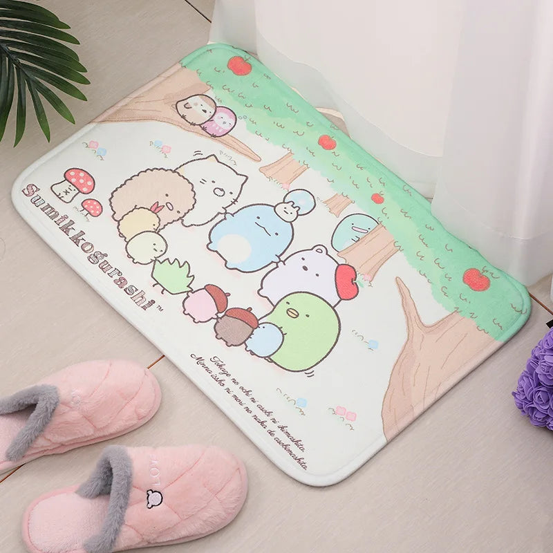 Sumikko Gurashi Doormat Entrance Door Mat Room Mats Home Kitchen Carpet Balcony Rugs Bathroom Rug Foot Bath House Floor Bedrooom