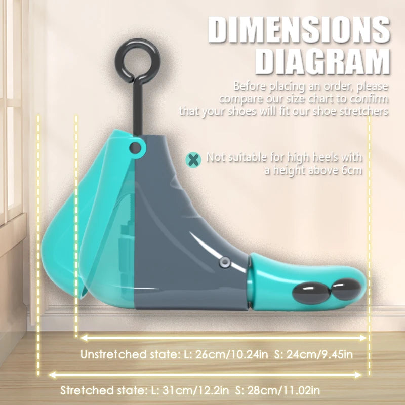 Repacego 1/2Pcs Shoe Stretcher Shoe Trees Universal Unisex Women Men Adjustable Length Width high top Expander Extender Keeper