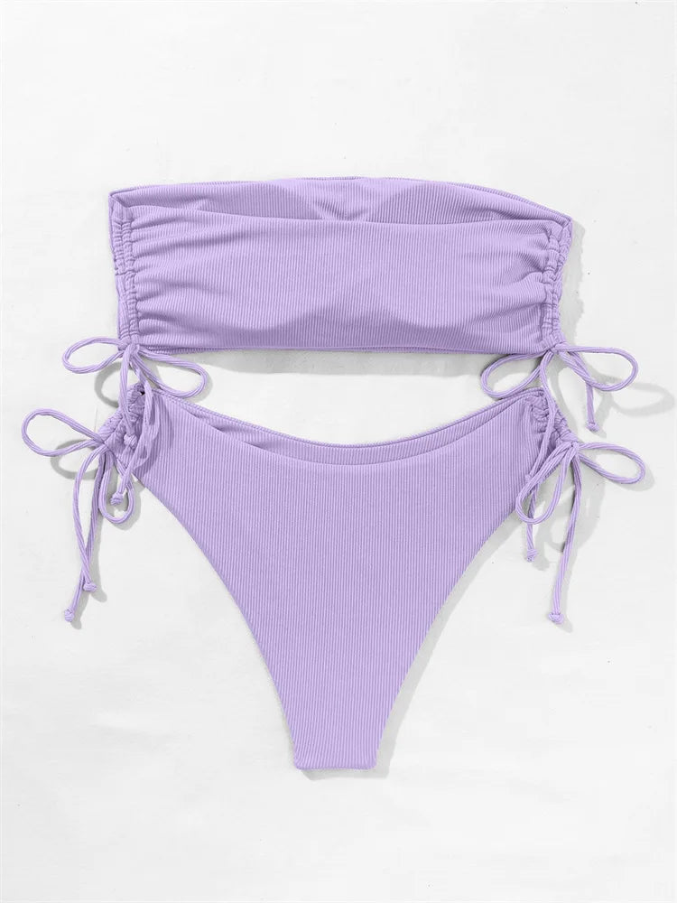 New Sexy Bikinis 2025 Swimsuits Women Swimwear Push Up Female Beach Swimming Wear Bathing Suit Brazilian Bikini Set Pool Bather