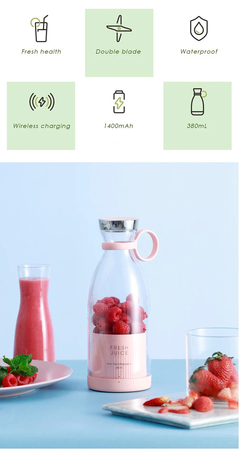 Mini Juicers Portable Electric Juicer Blender Usb Fruit Mixers Fruit Food Milkshake Multifunction Juice Maker Machine
