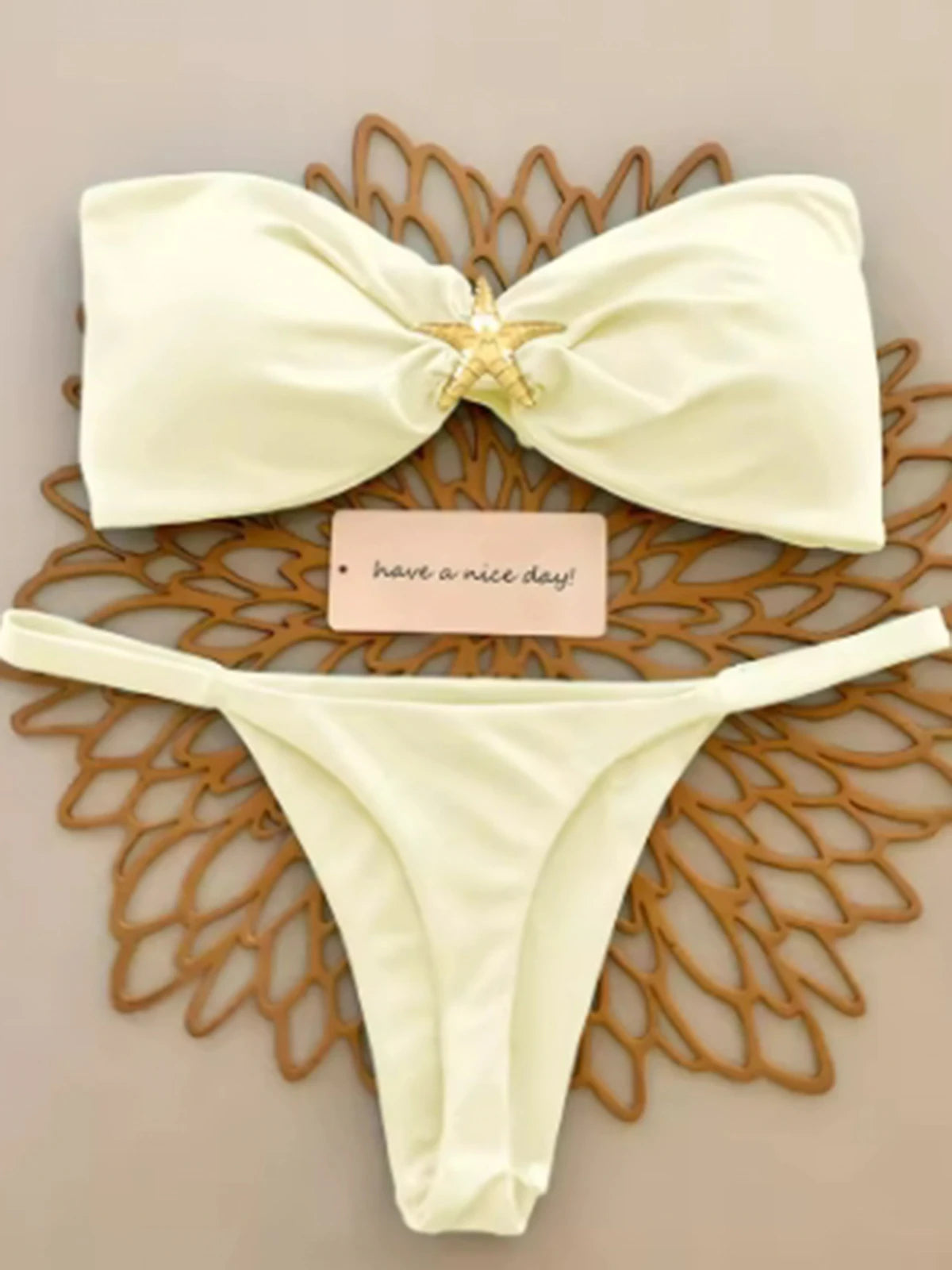 Bandeau Bikinis 2025 Sexy Women Swimsuit Swimwear Female Micro Solid Thong Bikini Set Biquini Bathing Suit Swimming Suits