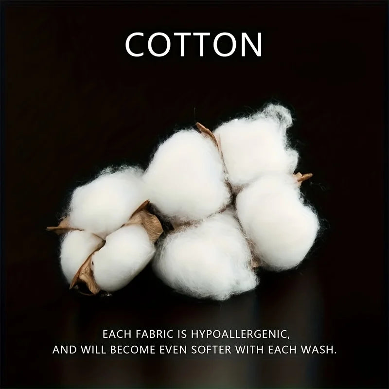 Christmas gift 1pc Luxurious 100% cotton Brushed Twill Weave Pillowcase, Envelope Closure, Soft Cozy Bed Pillow Cover, 48x74cm