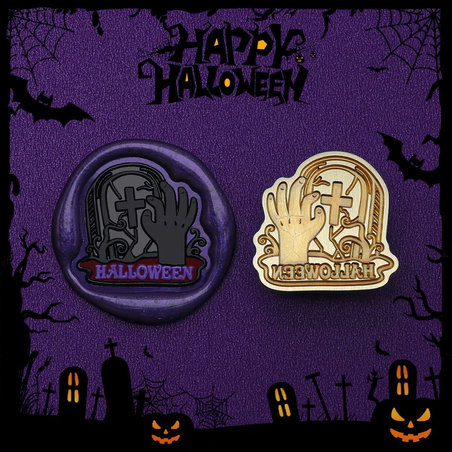 Wax Seal Stamp Halloween A Copper Head For Christmas Gift DIY Scrapbooking & Stamping Cards Envelopes Card Making Supplies