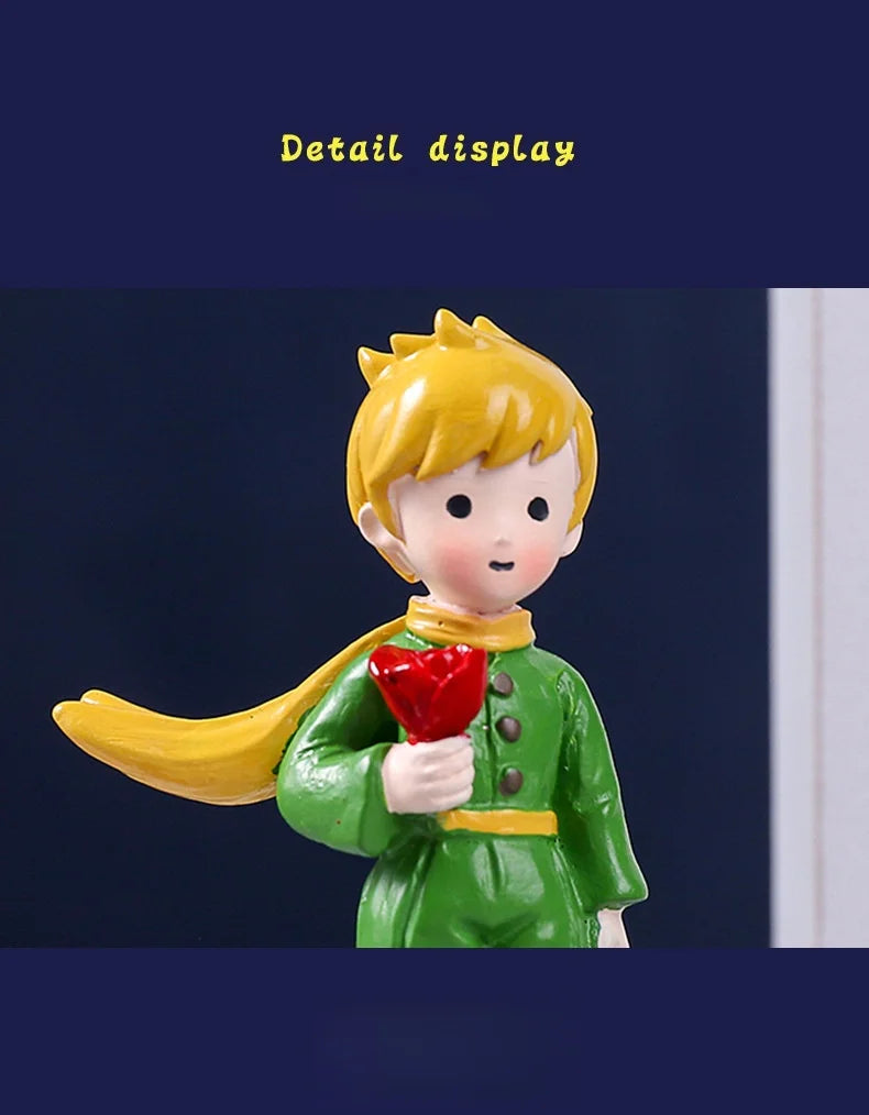 Home Decoration DIY Resin Crafts Little Prince Home Desk Small Ornaments Children's Birthday Christmas Gift Ornaments Decoration
