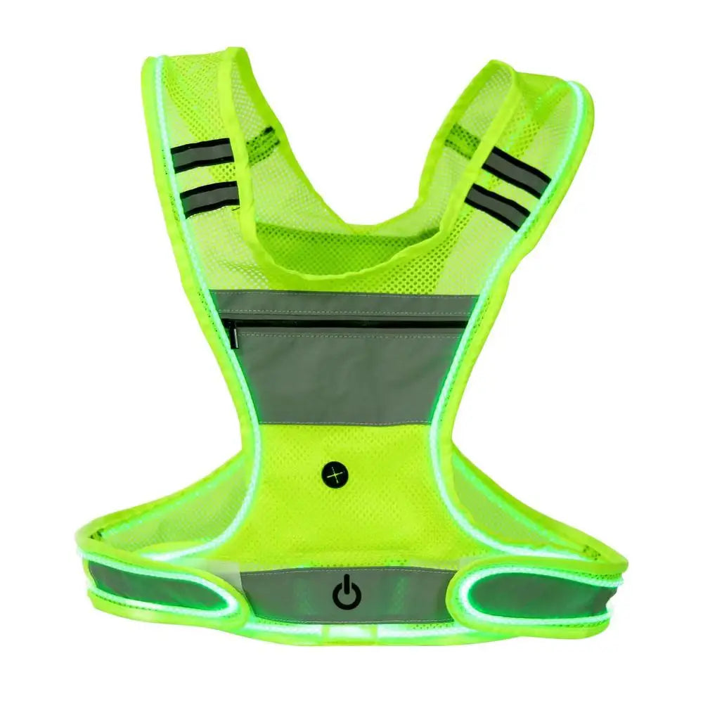 Led Light Up Running Vest Front Light Angle Adjustable Night Light Vest With 360 Degree Visibility Waterproof Night Light Gear