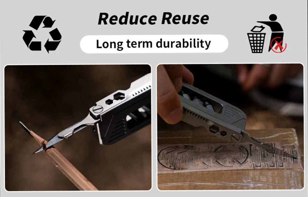 EDC Titanium Alloy Mini Adjustable Spanner Wrench Handle Multi-tool profession Portable Rrepair Tools For Outdoor Tools