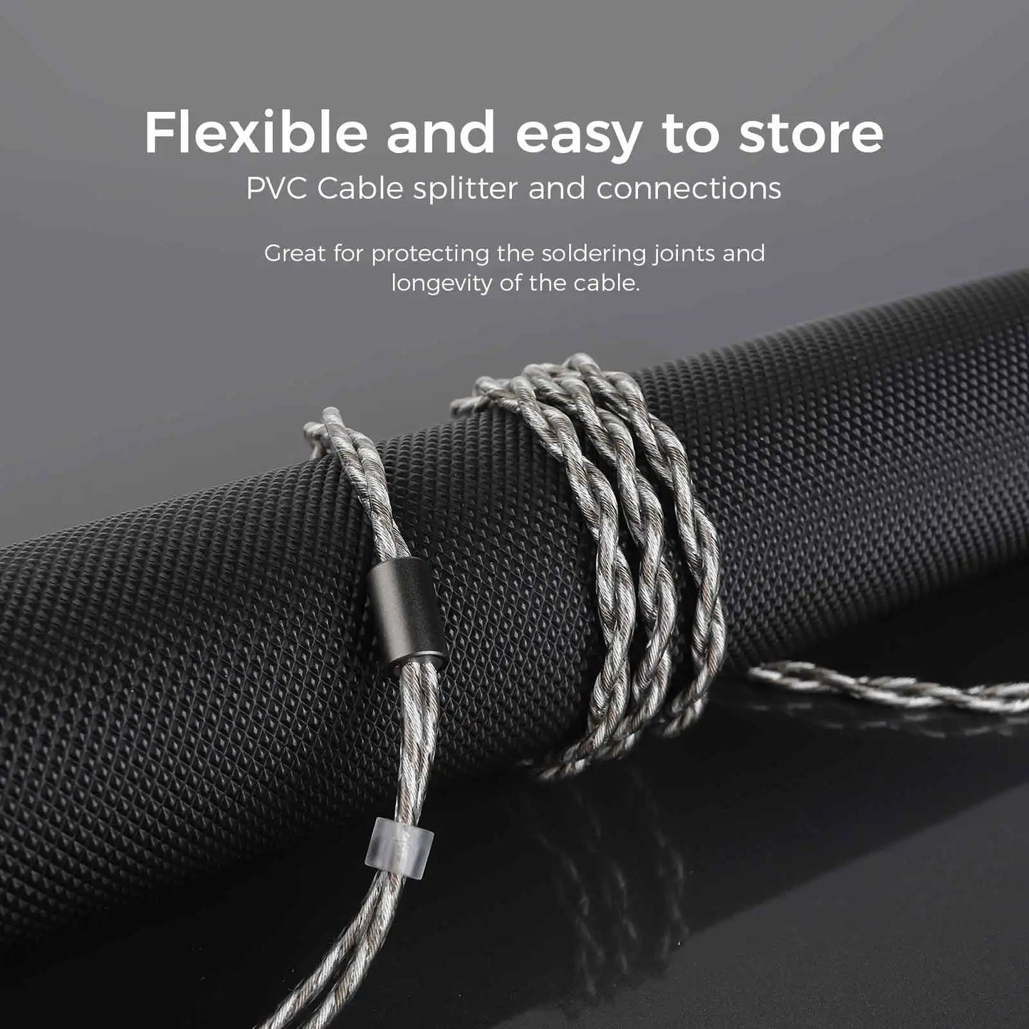 LETSHUOER M5 audio 3.5mm cable or 4.4mm balanced headphone cables with 2 pin connector 392 strands silver-plated copper cable