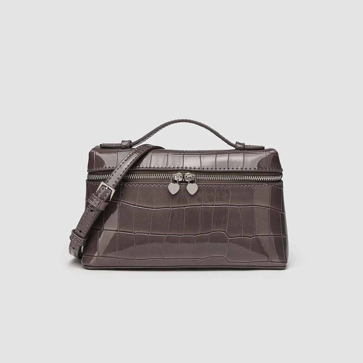 Customizable Name Lunch Box Bag Fashionable Women's Bag Ostrich Pattern Handbag Clutch Bag Women Make Up Pouch With Handle