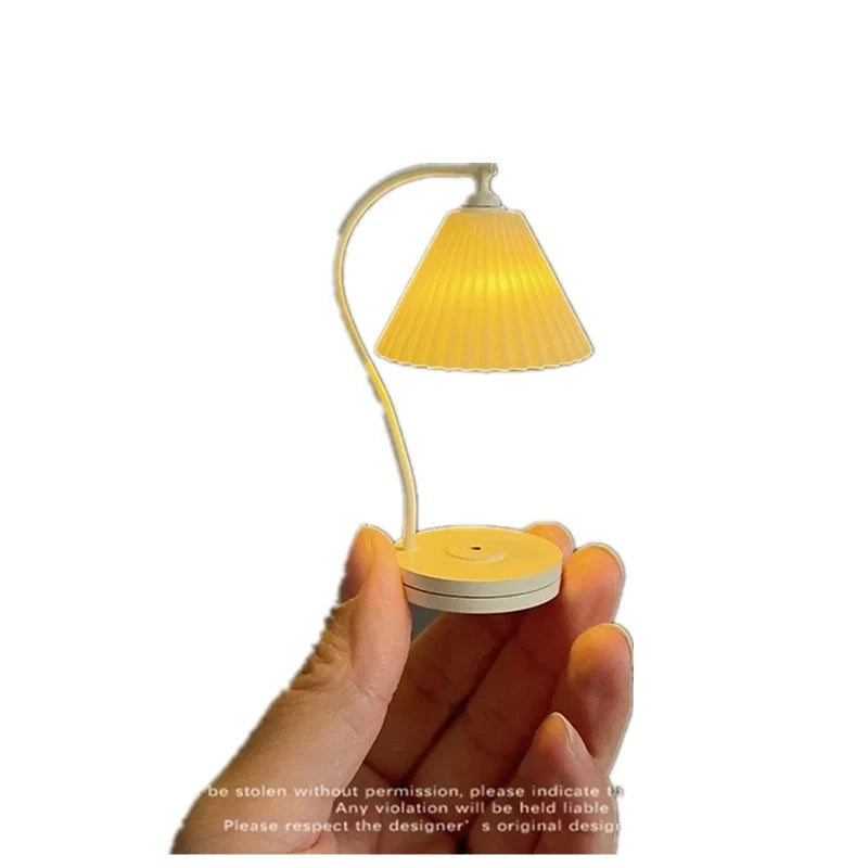 1/6 Doll House Model Furniture Accessories Led Lights Battery Operated 1/12 Desk Lamp Bjd Ob11 Gsc Blyth Soldier Lol Miniatures