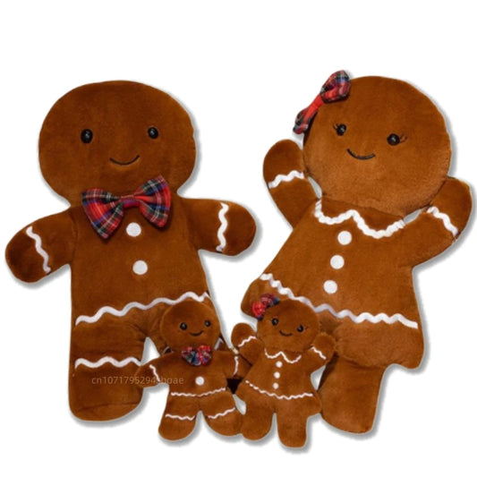 15/37cm Cartoon Hot Sale Gingerbread Plush Doll Pendant Boy Girl Biscuit Cookie Stuffed Toy Home Decor Christmas Gift For Kids