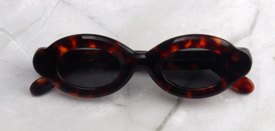 Luxury Thick Mixed Acetate Oval Polarized Sunglasses Women Trendy UV Protection Eyewear Stylish Shield For Men lentes de sol