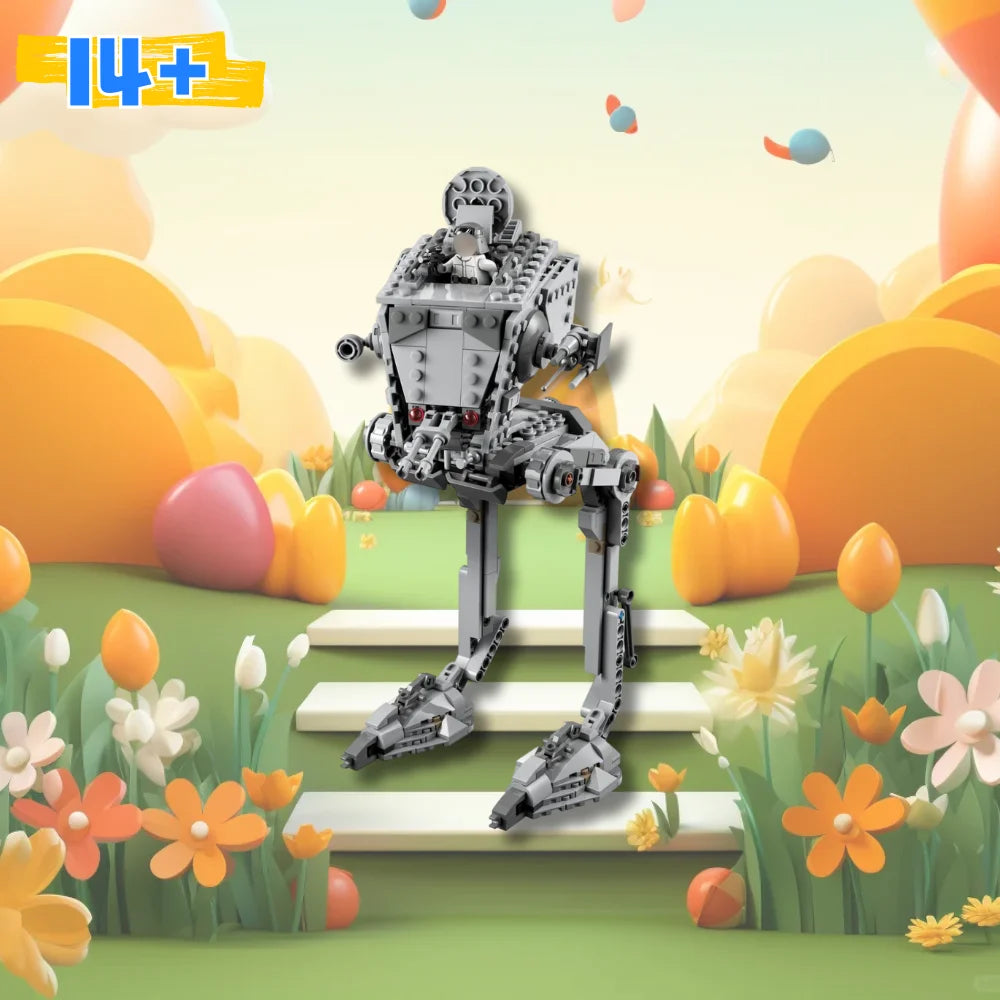 586PCS Classic Battle Reconnaissance Transport Walking Machine Building Blocks Assembly Toy FIT 75322 Christmas Gift for Friends