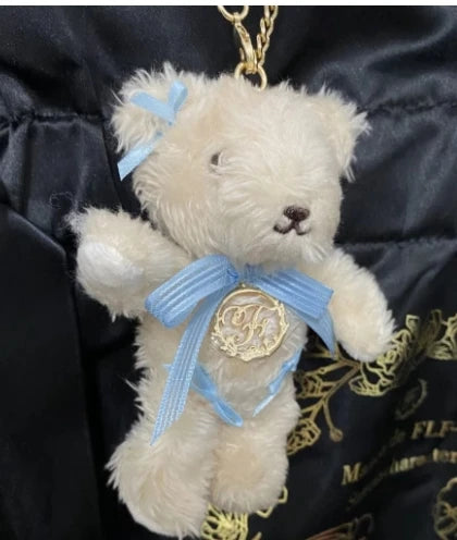 Japanese New Sweet Cute Rabbit Bear Rhinestone Bow Pendant Sweet Kawaii Girl Female Bear Bag Charm Pendant Keychains