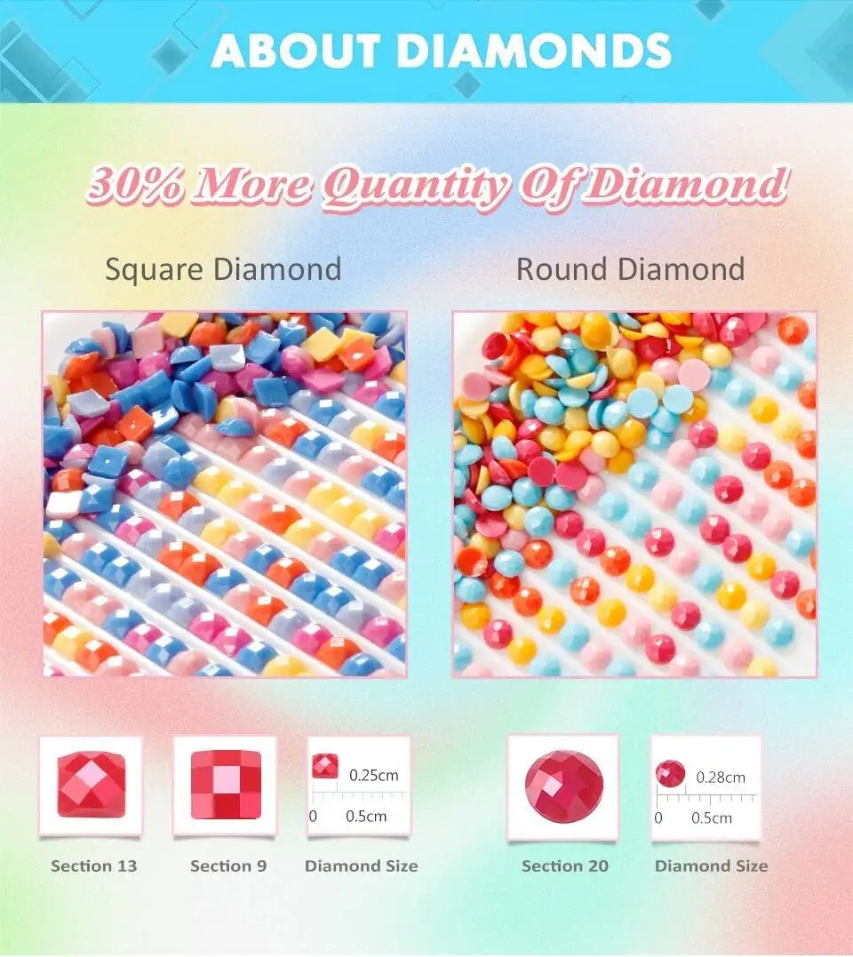 EverShine Diamond Embroidery Mouse Cartoon Diamond Painting Kit Rat Animal DIY Rhinestone Pictures Mosaic Winter Christmas Gift