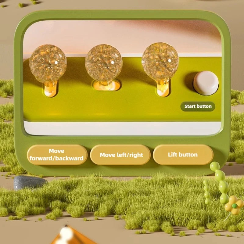 Children Mini Claw Machine Toy DIY Coin Operated Play Game Electric Clip Doll Arcade Machine Kids Interactive Toy Christmas Gift