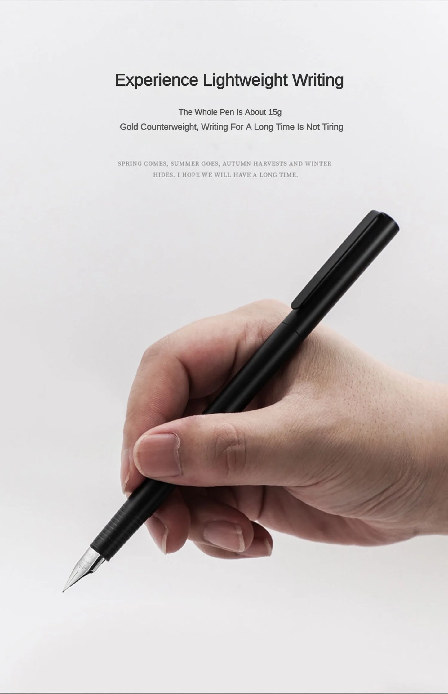 Jinhao 65 Black Silver Colors Fountain Pen EF F 0.30mm Nib Luxury Elegant Pen Business Office Student School Stationery Supplies