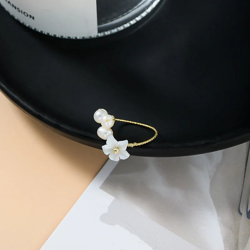 Vintage Rose Flower Rings For Women Korean Style Adjustable  Sakura Princess Finger Ring Bride Wedding Engagement Party Jewelry